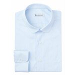 SALE! Giovanni Capraro 923-35 Heren Overhemd - Wit [Blauw accent] - Maat M
