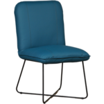 Leren relaxfauteuil idol 571 blauw, blauw leer, blauwe stoel