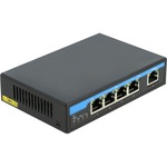 StarTech.com Industrial 6 Port Gigabit Ethernet Switch 4 PoE RJ45 +2