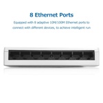 StarTech.com Industrial 6 Port Gigabit Ethernet Switch 4 PoE RJ45 +2
