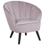 Alice fauteuil , velours roze.