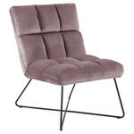 Fauteuil Daphne teddy oud roze draaibare fauteuil