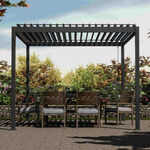 Basic Aluminium Terrasoverkapping met Lamellen