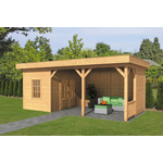 Lariks/Douglas Overkapping Oslo L type 10 zwart 903x380 cm
