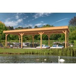 Lariks/Douglas Overkapping Oslo XL type 11 zwart 1303x430 cm