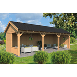 Lariks/Douglas Overkapping Hamar XL type 6 blank 990x445 cm