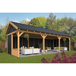 Lariks/Douglas Overkapping Hamar XL type 9 blank 1303x445 cm