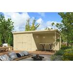 Outdoor Life Lars Tuinhuis 500x250 cm 28 mm vuren blank- Lessenaarsdak- Hout- Outdoor Life