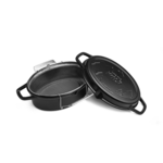 Burnhard Gietijzeren braadpan met frituurmand