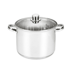 Michelino Soeppan - RVS - 10 Liter - Glazen Deksel