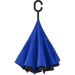 Gastrock Paraplu - Italiaanse satijn stof - Donkerblauw - Gelamineerd essenhout handvat - 61 cm doorsnede - 91 cm lang