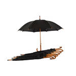 Impliva Paraplu 85 X 102 Cm Bamboe/polyester Zwart