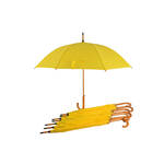 Impliva paraplu ECO 102 cm bamboe/polyester grijs