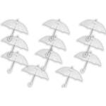 11 stuks Paraplu transparant plastic paraplu&apos;s 100 cm - doorzichtige paraplu - trouwparaplu - bruidsparaplu - stijlvol -