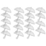13 stuks Paraplu transparant plastic paraplu&apos;s 100 cm - doorzichtige paraplu - trouwparaplu - bruidsparaplu - stijlvol -