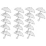 8 stuks Paraplu transparant plastic paraplu&apos;s 100 cm - doorzichtige paraplu - trouwparaplu - bruidsparaplu - stijlvol -