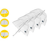 ipree 190t impact cloth 24 bot ultra-sterke windbestendige paraplu houten handvat rechte paal zonnescherm