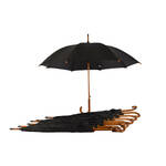 Perletti Paraplu Dames 54 Cm Polyester/hout Blauw 2-delig