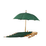 Classic Canes Paraplu - Bamboe handvat - 92 cm lang - Grijs - Doorsnede polyester doek 112 cm