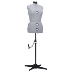 Paspop / Vrouwentorso / Etalagepop - zwart - fluweel - 134 tot 170 cm