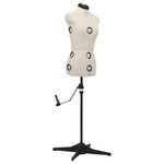 Paspop / Vrouwentorso / Etalagepop - zwart - fluweel - 134 tot 170 cm
