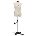 Paspop / Vrouwentorso / Etalagepop - zwart - fluweel - 134 tot 170 cm