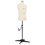 Lowander paspop vrouw 134 tot 170cm - vrouwentorso / etalagepop op houten standaard - wit
