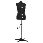 Lowander paspop vrouw 134 tot 170cm - vrouwentorso / etalagepop op houten standaard - wit
