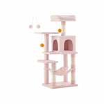Opvouwbare bank van 30 cm met opbergruimte, Pastelroze