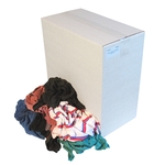 Doos a 10kg poetsdoeken bonte tricot