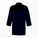 WW4A Stofjas 2-kleurig 100% katoen korenblauw/navy