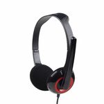 Nedis CHSTU110BK Pc-headset On-ear Stereo Usb Type-a / Usb Type-c? Inklapbare Microfoon Zwart
