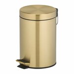 Pedaalemmer Geesa Hotel Vrijstaand 3 Liter RVS Geborsteld Goud Geesa