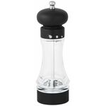 Fackelmann Zout- en pepermolen - 19 cm - diamond zwart/transparant