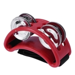 Aluminium percussie Cajon Foot Bell grootte: 10 x 8 x 4cm (rood)