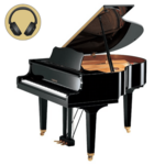 Yamaha GB1 K SC3 PWH messing silent vleugel (wit hoogglans)