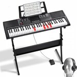 VEVOR 61 toetsen digitale piano Elektrische piano Pianostandaard Sustainpedaal 500 ritmes