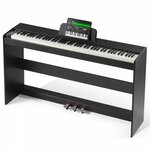 MAX KB6 digitale piano met keyboardstandaard en koptelefoon