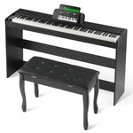 MAX KB6W digitale piano met 88 toetsen, meubel en hoofdtelefoon