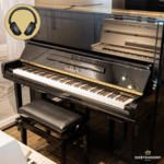 Yamaha YUS3 SH3 PE messing silent piano (zwart hoogglans)