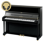 Yamaha U1 SH3 PWH messing silent piano (wit hoogglans)