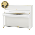 Yamaha YUS5 SH3 PE messing silent piano (zwart hoogglans)