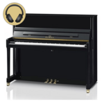 Yamaha B3E SC3 PM messing silent piano (mahonie hoogglans)