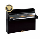 Yamaha U1 SH2 PE messing silent piano (zwart hoogglans)