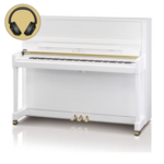 Kawai K-300 ATX4 WH/P messing silent piano