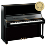 Yamaha U1 SH3 PE messing silent piano (zwart hoogglans)
