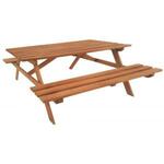 Picknicktafel Family aluminium grijs