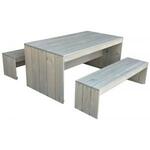 Picknicktafel hardhout bangkirai 75x155x160cm