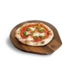 BURNHARD Pizzabord - Hout - 33 cm diameter - Ergonomisch handvat - Pizzaplank