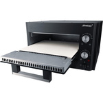 Outsunny pizzaoven, multifunctioneel BBQ met 3 niveaus, perfect voor buiten, duurzaam ontwerp, 63 x 54 x 161 cm, zwart en zilver | Aosom.nl